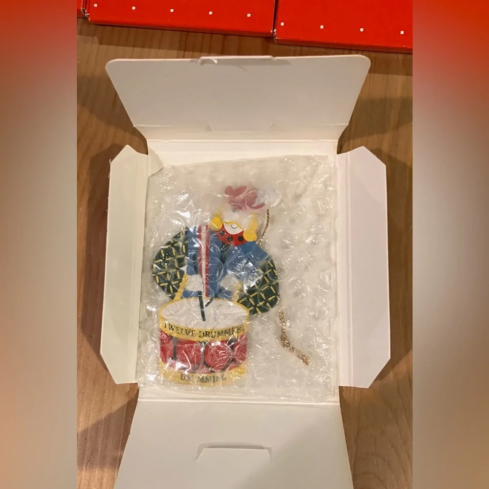 NEW RARE Avon The Gift Collection 12 Days of Christmas Ornaments Complete Set